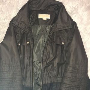 Michael Kors Black Green Gradient Raincoat